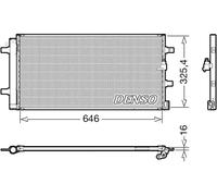 Condensador del aire acondicionado R 134 a DCN02041 DENSO para AUDI A7 Sportback