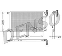 Condensador del aire acondicionado R 134 a DCN05003 DENSO para BMW 3 X3 3 Coupé