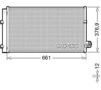 Condensador del aire acondicionado DCN05106 DENSO para BMW 7 5 5 Touring