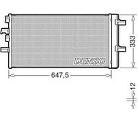 Condensador del aire acondicionado R 134 a DCN05108 DENSO para BMW MINI