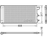 Condensador del aire acondicionado R 134 a DCN09144 DENSO para FIAT PANDA