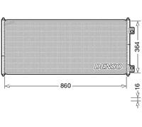 DENSO Condensador Aire Acondicionado para Ford Transit Camión / Chasis Fm _ FN _