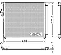 Condensador del aire acondicionado R 134 a DCN10049 DENSO para FORD RANGER