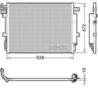 Condensador del aire acondicionado R 134 a DCN14003 DENSO para LAND ROVER