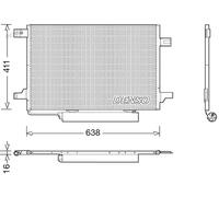 DENSO DCN17004 Condensador, aire acondicionado