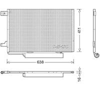 DENSO DCN17006 Condensador, aire acondicionado