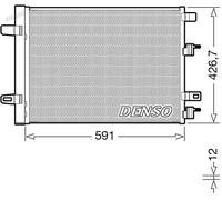 Condensador del aire acondicionado R 134 a DCN17063 DENSO para MERCEDES-BENZ CLA