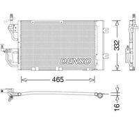 Condensador del aire acondicionado R 134 a DCN20037 DENSO para OPEL ASTRA H