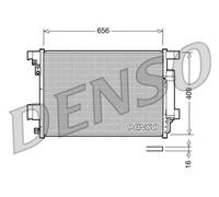 Condensador del aire acondicionado R 134 a DCN21001 DENSO para MITSUBISHI
