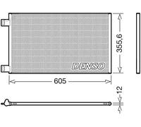 Condensador del aire acondicionado R 134 a DCN23041 DENSO para RENAULT