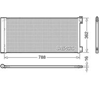 DENSO DCN23042 Condensador, aire acondicionado