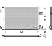Condensador del aire acondicionado R 134 a DCN32028 DENSO para VW MULTIVAN T6
