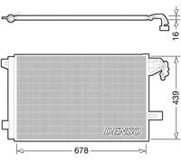 Condensador del aire acondicionado R 134 a DCN32063 DENSO para VW MULTIVAN T5