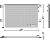 Condensador del aire acondicionado R 134 a DCN32065 DENSO para VW AMAROK