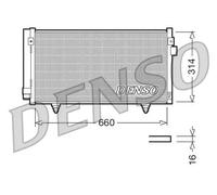 DENSO DCN36003 Condensador, aire acondicionado