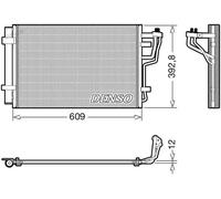 Condensador del aire acondicionado R 134 a DCN41013 DENSO para KIA HYUNDAI