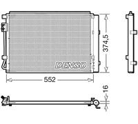 Condensador del aire acondicionado R 134 a DCN41017 DENSO para HYUNDAI VELOSTER