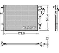 Condensador del aire acondicionado R 134 a DCN43006 DENSO para KIA PICANTO II