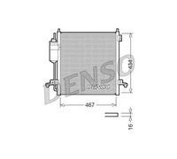 Condensador del aire acondicionado R 134 a DCN45001 DENSO para MITSUBISHI