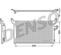 Condensador, aire acondicionado DENSO DCN46013