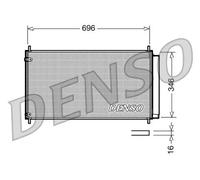 Denso Condensador aire acondicionado DCN50022 con secador para Toyota Avensis/Auris/Verso/Corolla