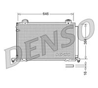 Condensador del aire acondicionado R 134 a DCN50026 DENSO para TOYOTA AVENSIS
