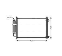 Condensador del aire acondicionado R 134 a DN5328D AVA QUALITY COOLING