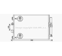Condensador del aire acondicionado R 134 a FD5654D AVA QUALITY COOLING para FORD