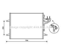PRASCO FDA5483 Condensador, aire acondicionado
