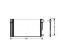 Condensador del aire acondicionado R 134 a FTA5314D AVA QUALITY COOLING