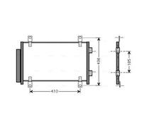 Condensador del aire acondicionado R 134 a FTA5351D AVA QUALITY COOLING