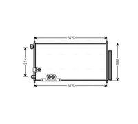 Condensador del aire acondicionado R 134 a HDA5239D AVA QUALITY COOLING