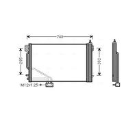 Condensador del aire acondicionado R 134 a MSA5200D AVA QUALITY COOLING