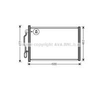 Condensador del aire acondicionado R 134 a MSA5605 AVA QUALITY COOLING