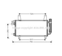 PRASCO MZ5157D Condensador, aire acondicionado