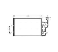 Condensador del aire acondicionado R 134 a MZ5184D AVA QUALITY COOLING