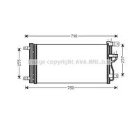 Condensador del aire acondicionado R 134 a OLA5612D AVA QUALITY COOLING