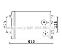 Condensador del aire acondicionado R 134 a RTA5467D AVA QUALITY COOLING