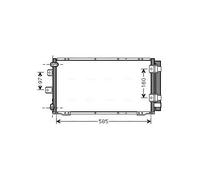Condensador Aire Acondicionado Para Toyota Corolla Compacto _E11_ Liftback