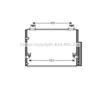 Condensador del aire acondicionado R 134 a TO5563D AVA QUALITY COOLING