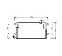 AVA COOLING SYSTEMS VN5161 Condensador, aire acondicionado