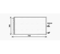 PRASCO VO5194D Condensador, aire acondicionado