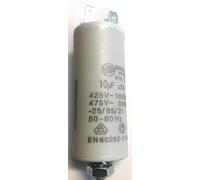 Condensador Ducati Energia 10uF, Con Terminal Doble Faston y Tornillos