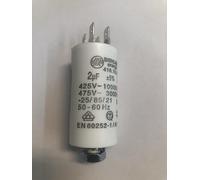 Condensador Ducati Energia 2uF, 450 voltios con salida de doble terminal faston y tornillo