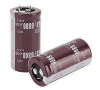 Condensador Electrolítico Condensadores de 63 V 6800 UF Terminal a Presión Componente Electrónico de Audio Tipo Lata Grande para Control de Circuitos