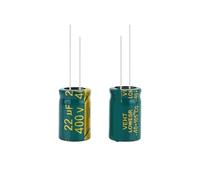 Condensador electrolítico de 400 V, 22 uf, 13 x 20 mm, 10/20 unidades(10PCS)