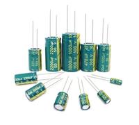 Condensador electrolítico de aluminio 20 piezas, alta frecuencia, baja ESR, 25V, 35V, 50V, 63V, 100V, 160V, 200V, 250V, 450V, 68UF, 4700UF, 10000UF(80V2200UF 22X30MM)