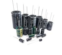 Condensador electrolítico de aluminio, 50V, 0,1uf, 0,47uf, 1uf, 2,2uf, 3,3uf, 4,7uf, 10uf, 22uf, 33uf, 47uf, 100uf, 220uf, 470u, 3300uf, 4700uf, 6800uf, 1-50 unidades(50v6800 22x40 5pcs)
