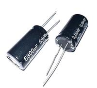 Condensador electrolítico de aluminio de 10 V y 6800 µF. 10 V, 100 µF, 220 µF, 330 µF, 470 µF, 1000 µF, 1500 µF, 2200 µF, 3300 µF, 4700 µF, 6800 µF, 10000 µF(10v680uf-8x12 20pcs)