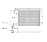 Condensador HART Aire Acondicionado Condensador Para Audi A6 2.4 1.8 T